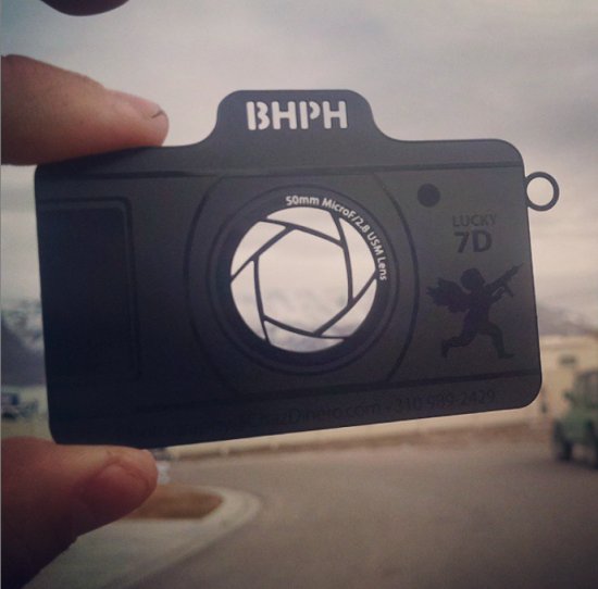 Photographer Metal Business Cards
