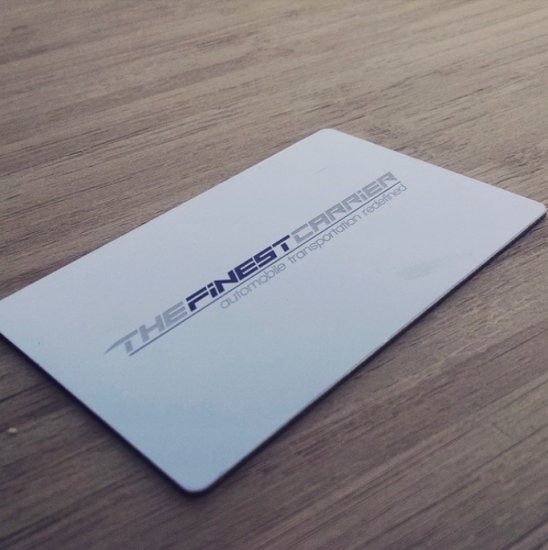 Pure Silver Metal Business Cards