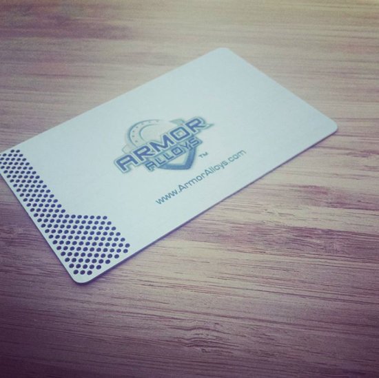 Laser Cut Silver Metal Cards