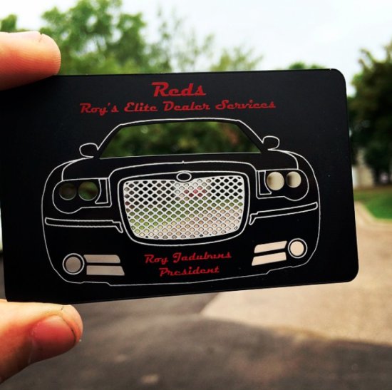 Bentley Black Metal Cards  