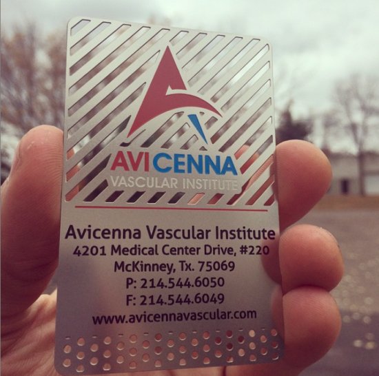Laser Cut Metal Business Cards